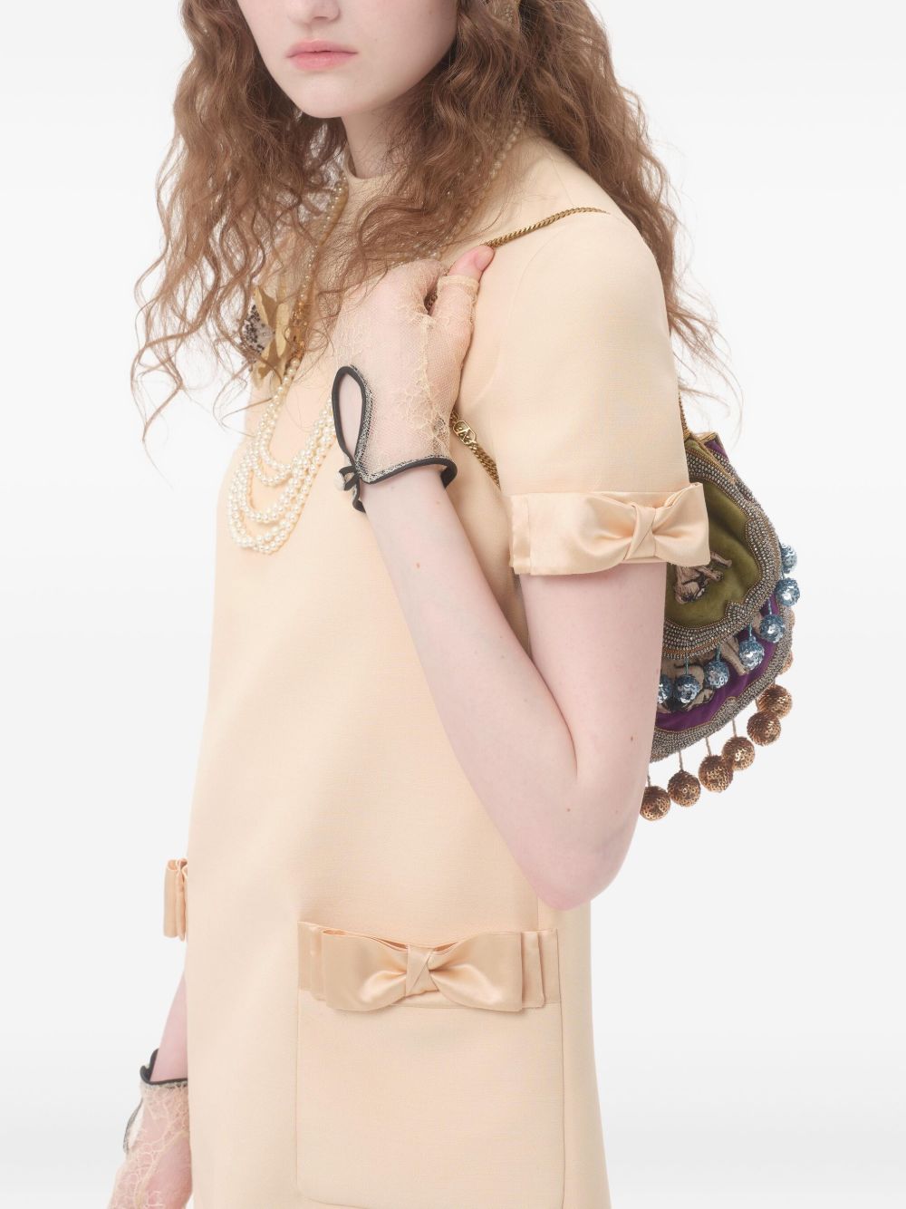 Valentino Short Crepe Couture Dress