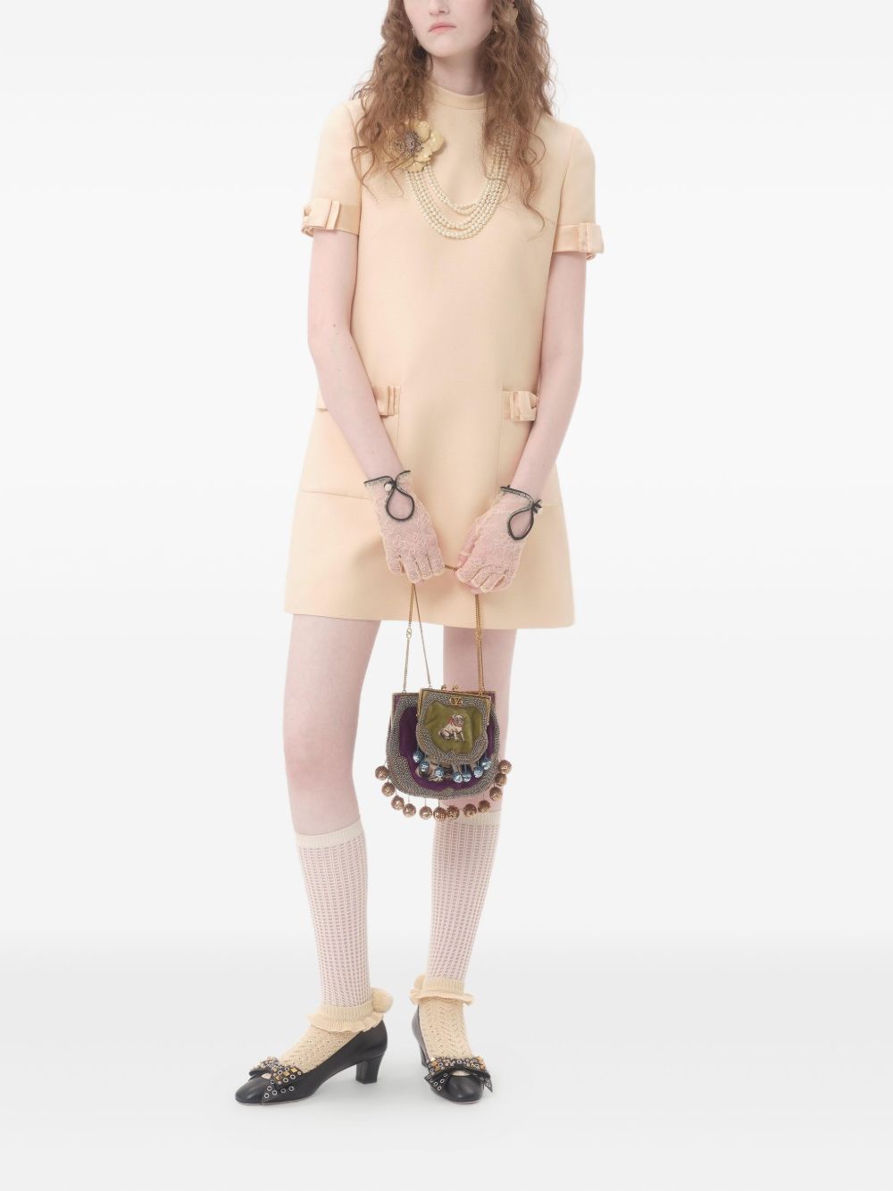 Valentino Short Crepe Couture Dress