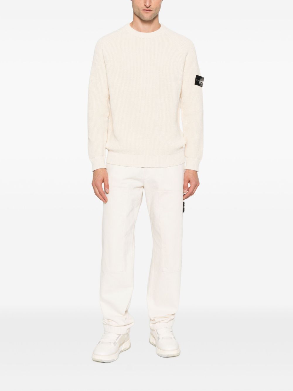 Stone Island Sweaters Ivory