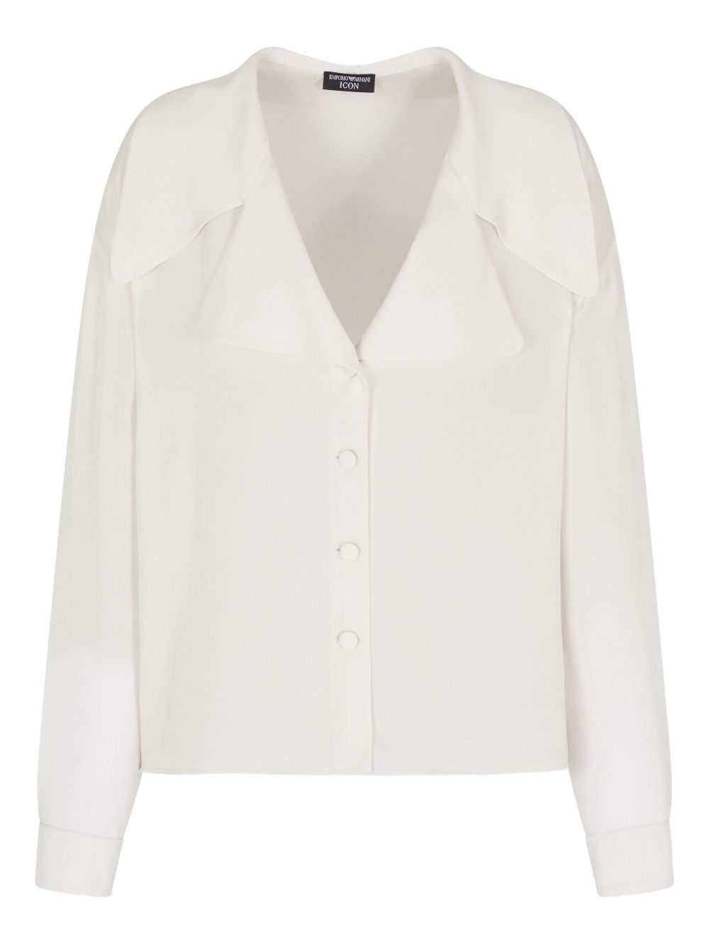 Emporio Armani Icon double silk georgette shirt