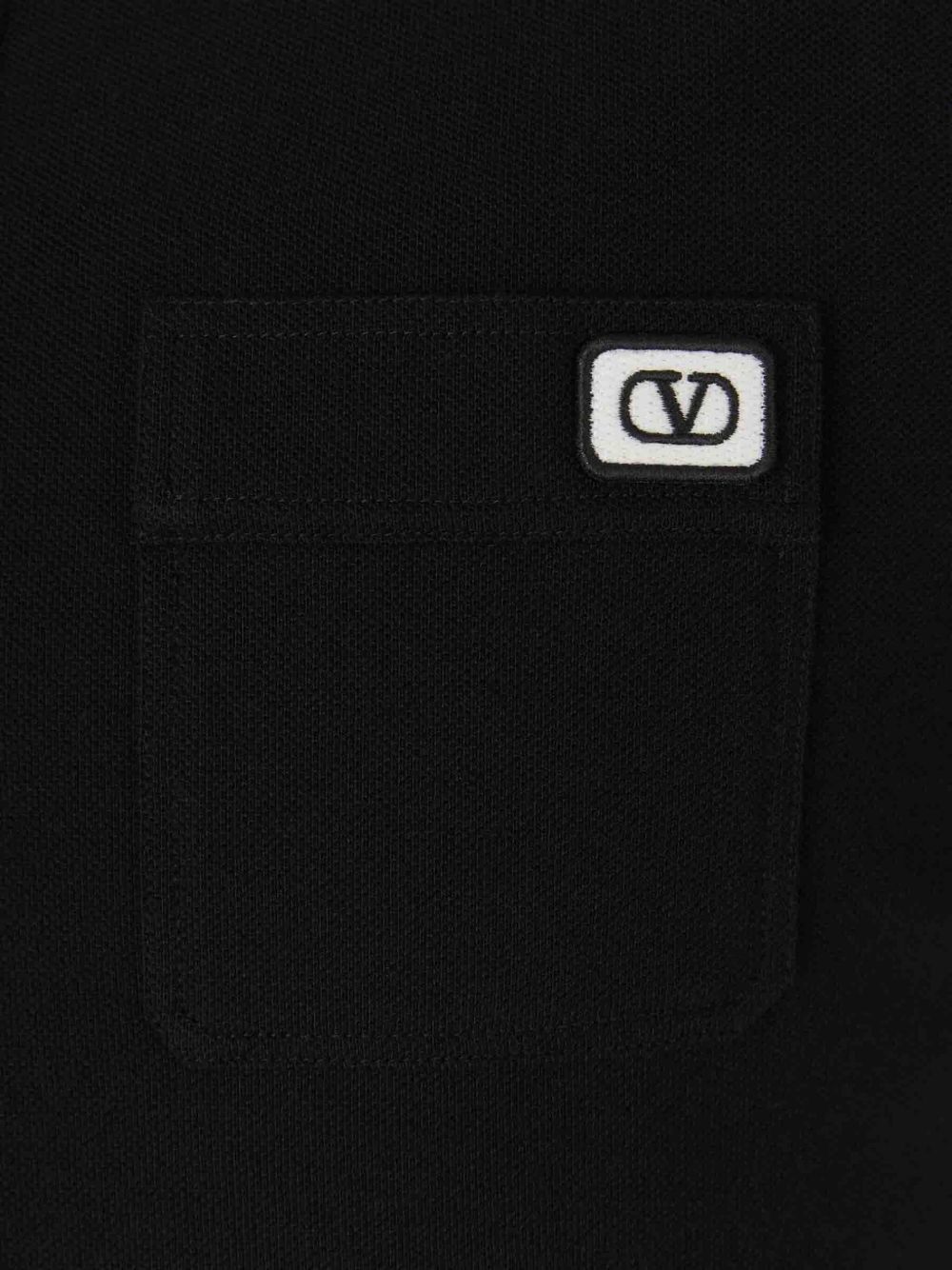 Valentino Logo-patch polo shirt