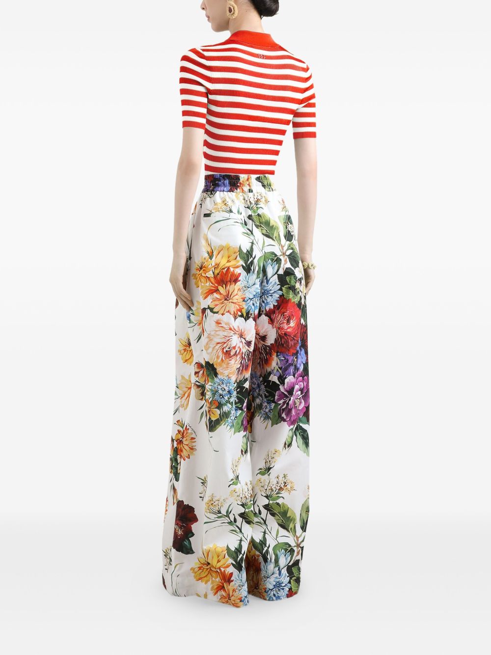 Dolce & Gabbana Striped Polo Top