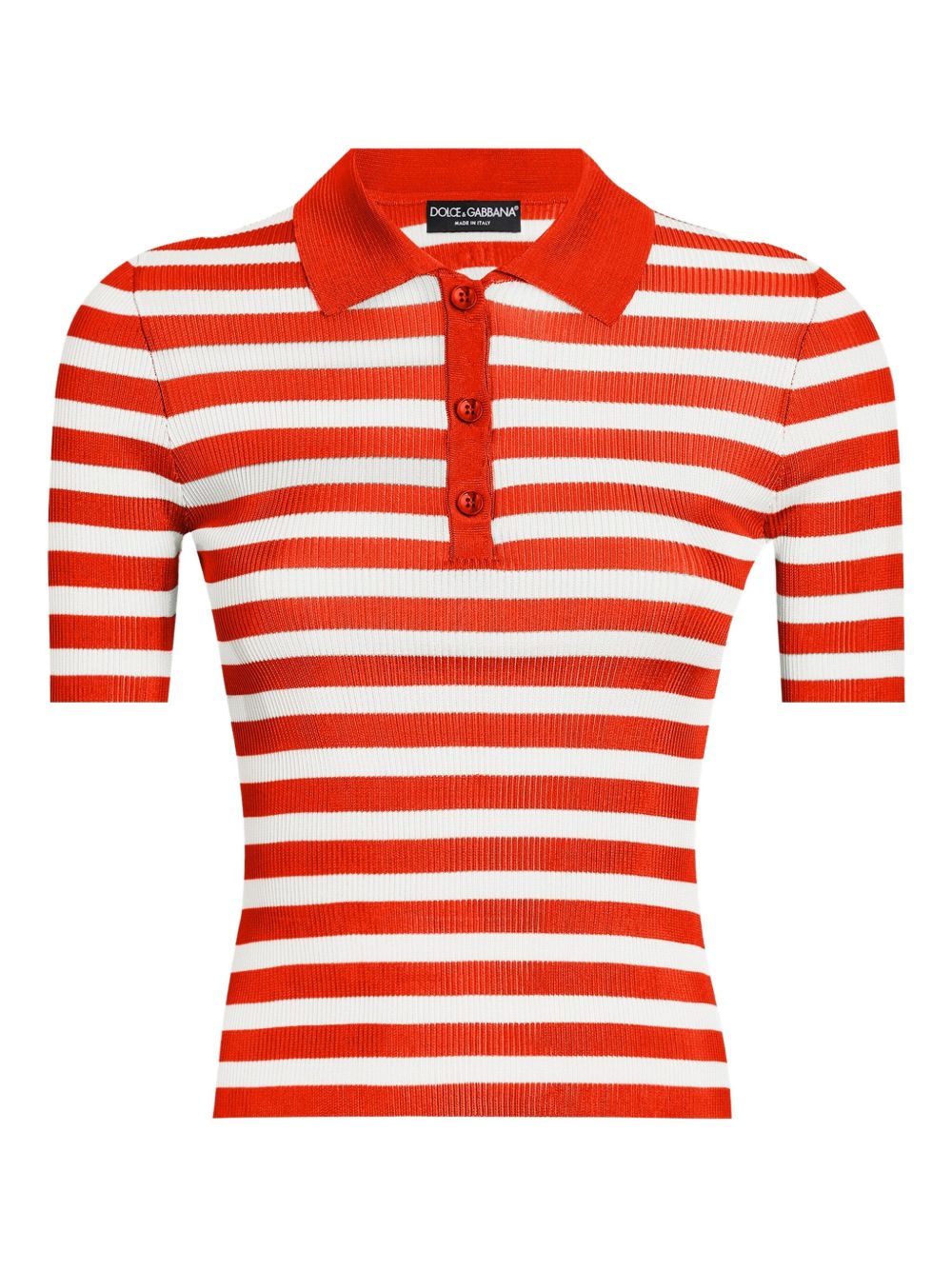 Dolce & Gabbana Striped Polo Top