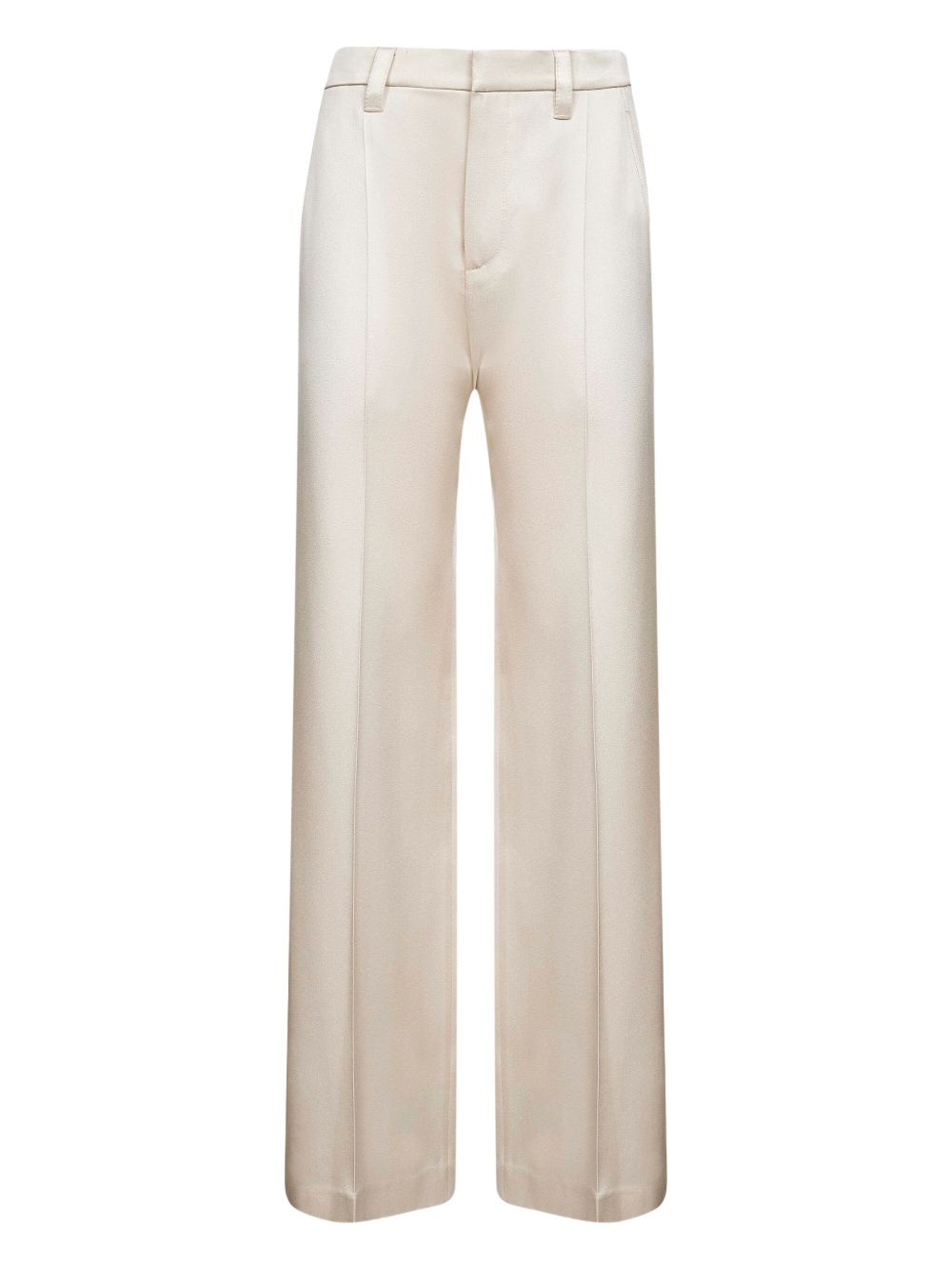Brunello Cucinelli Pressed-crease satin trousers