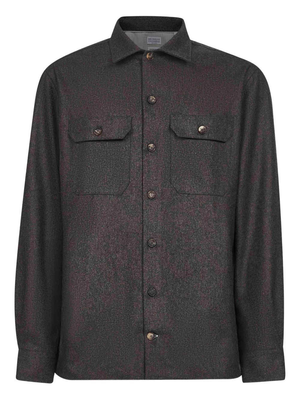Brunello Cucinelli Long-sleeve flannel overshirt