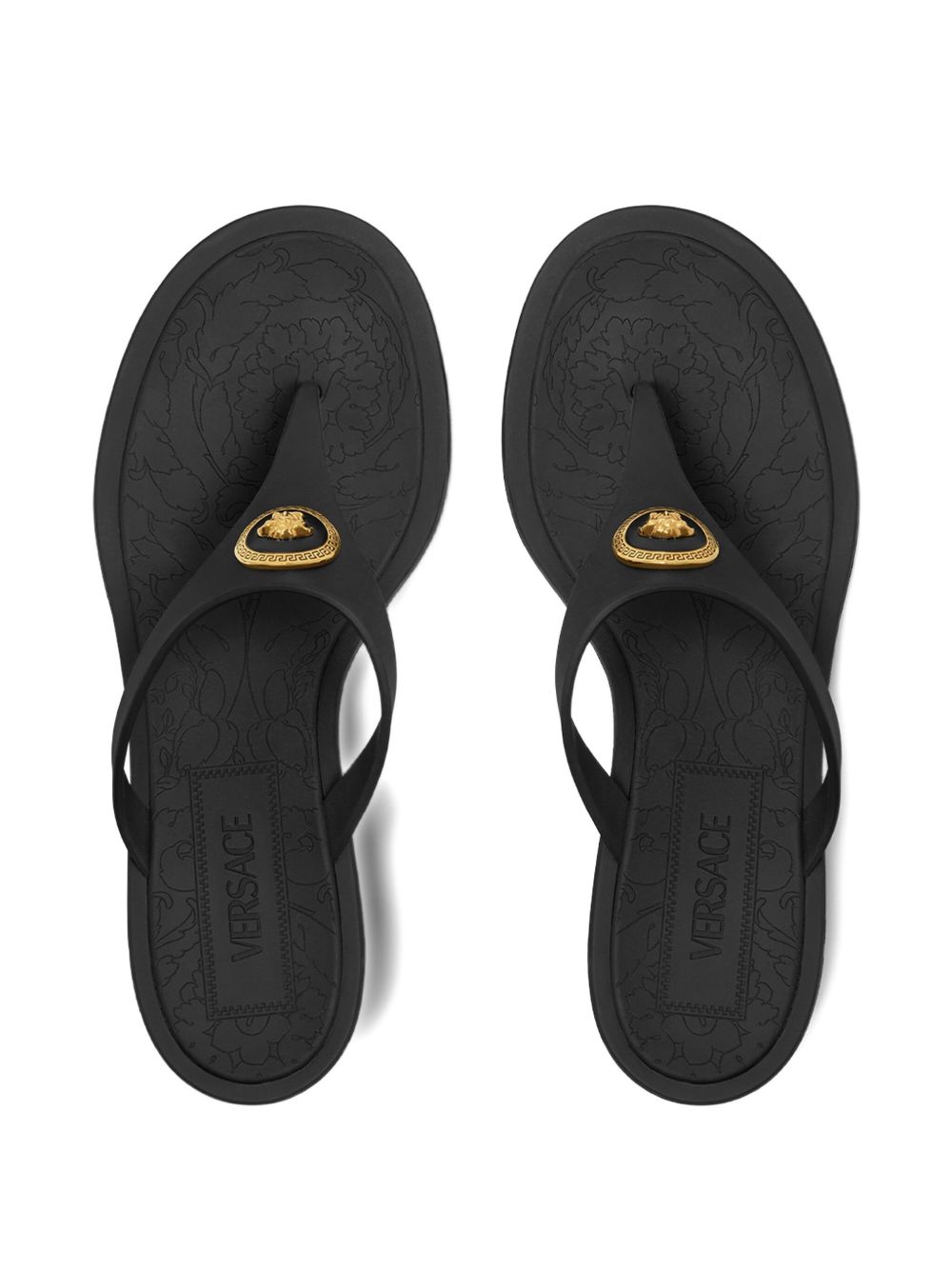 Versace Alia 55mm rubber flip-flop sandals