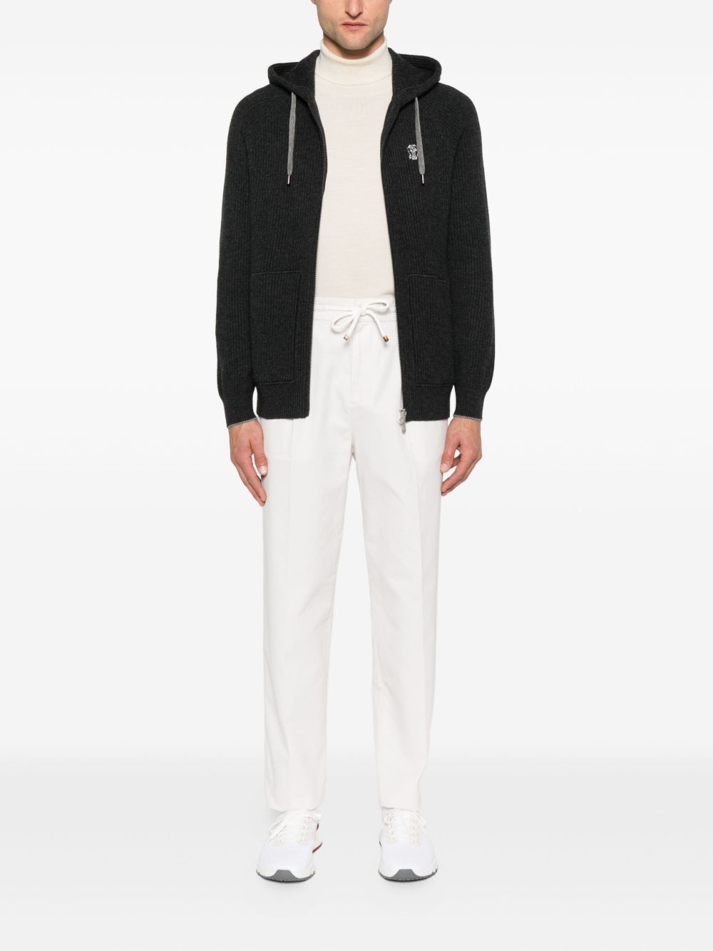 Brunello Cucinelli Zip-up hooded cardigan