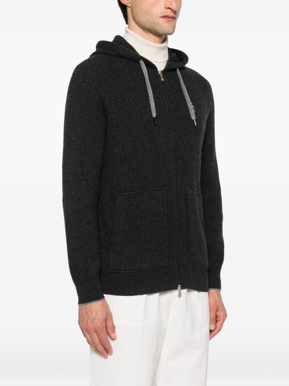 Brunello Cucinelli Zip-up hooded cardigan