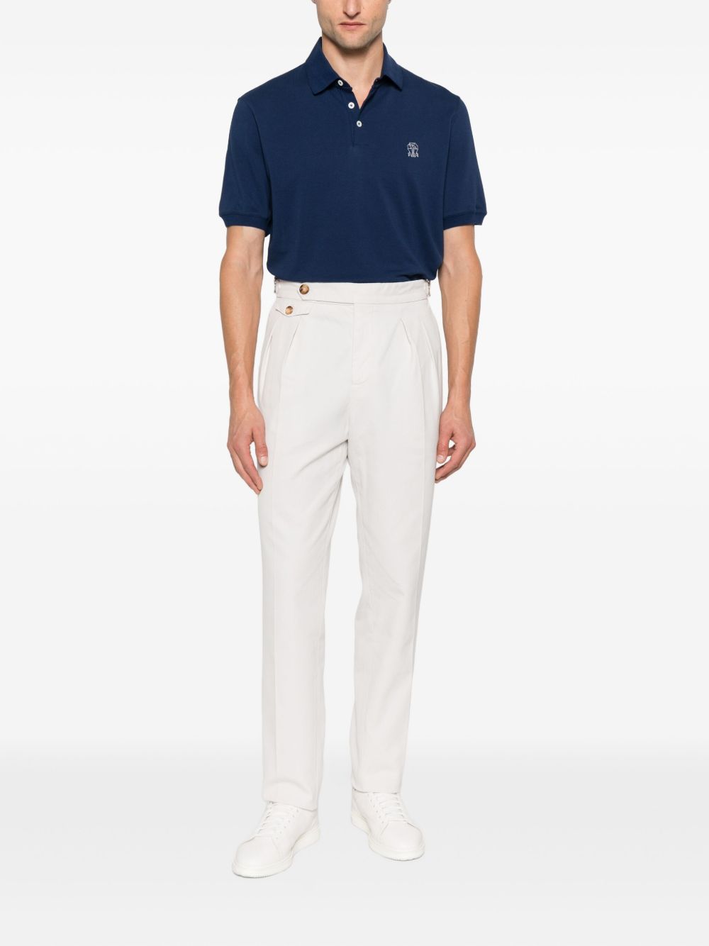 Brunello Cucinelli Logo-print polo shirt