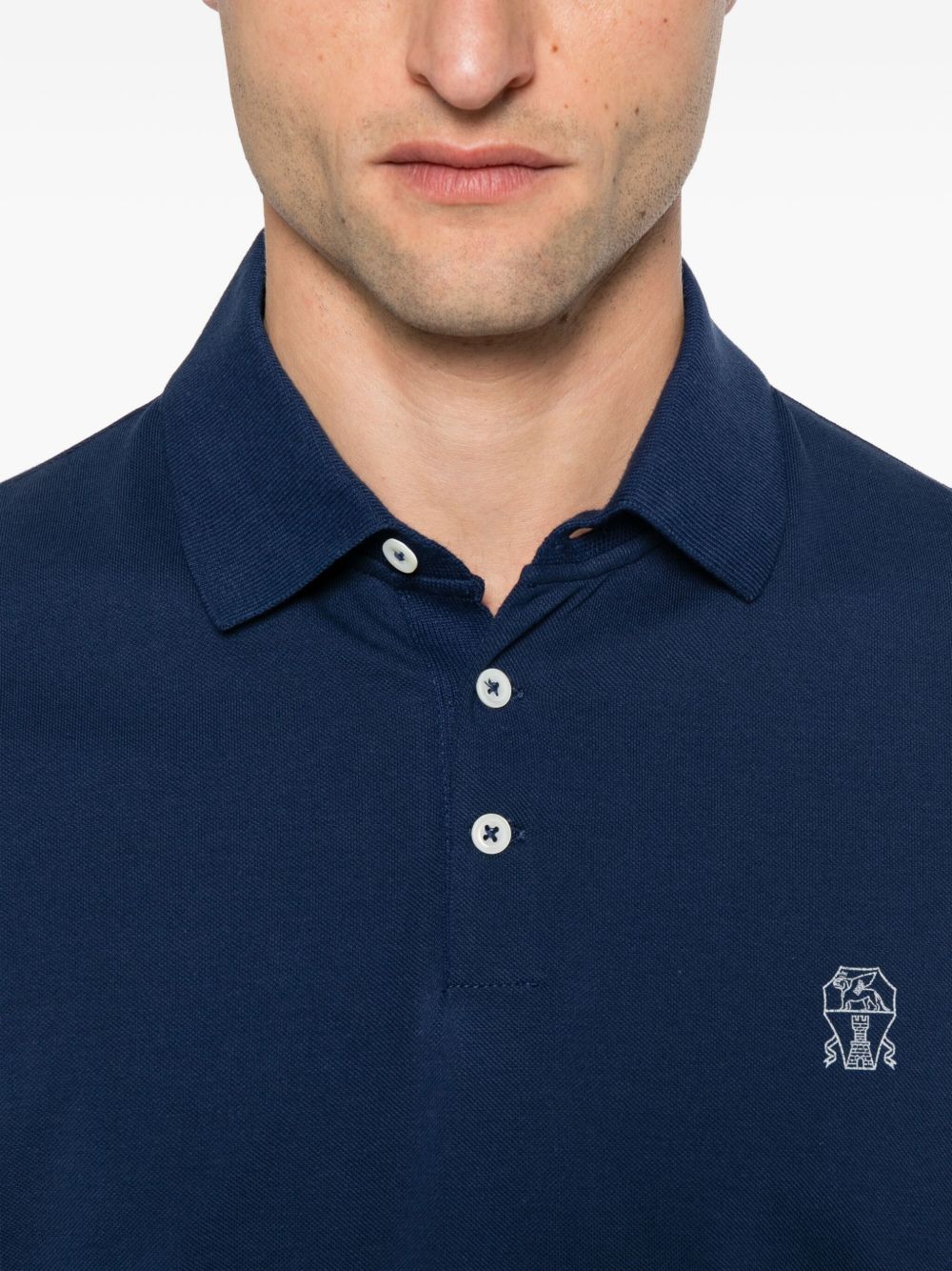 Brunello Cucinelli Logo-print polo shirt