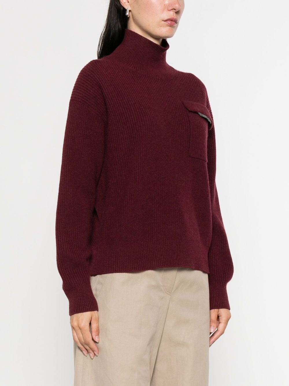 Brunello Cucinelli Sweaters Bordeaux