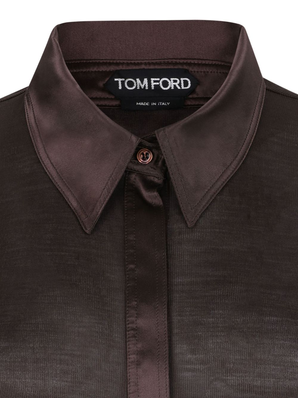 Tom Ford |100%Silk/Button:100%Mother of Pearl|100%Silk/Button:100%Mother of Pearl Silk polo shirt