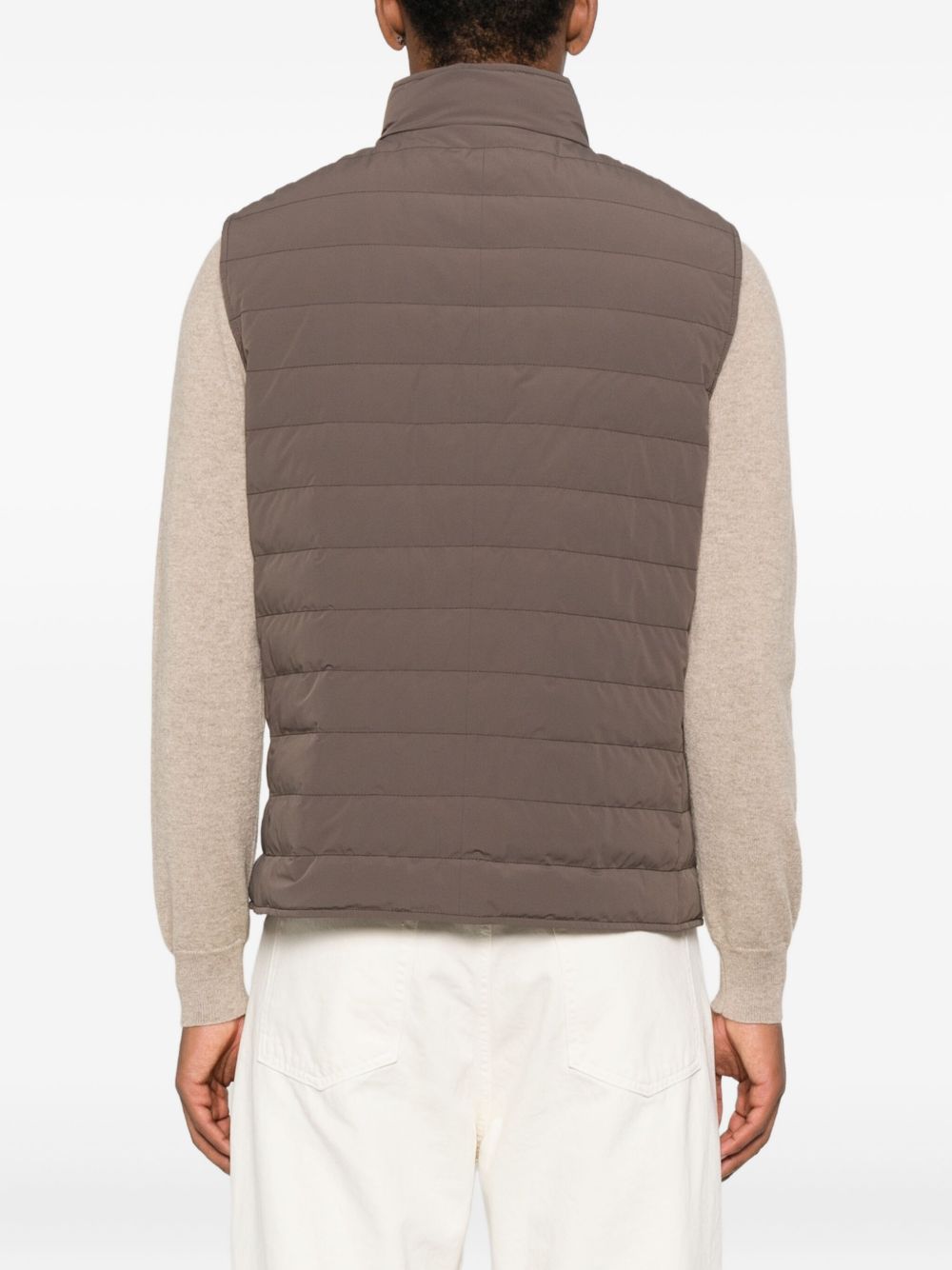 Brunello Cucinelli Quilted zip-front vest