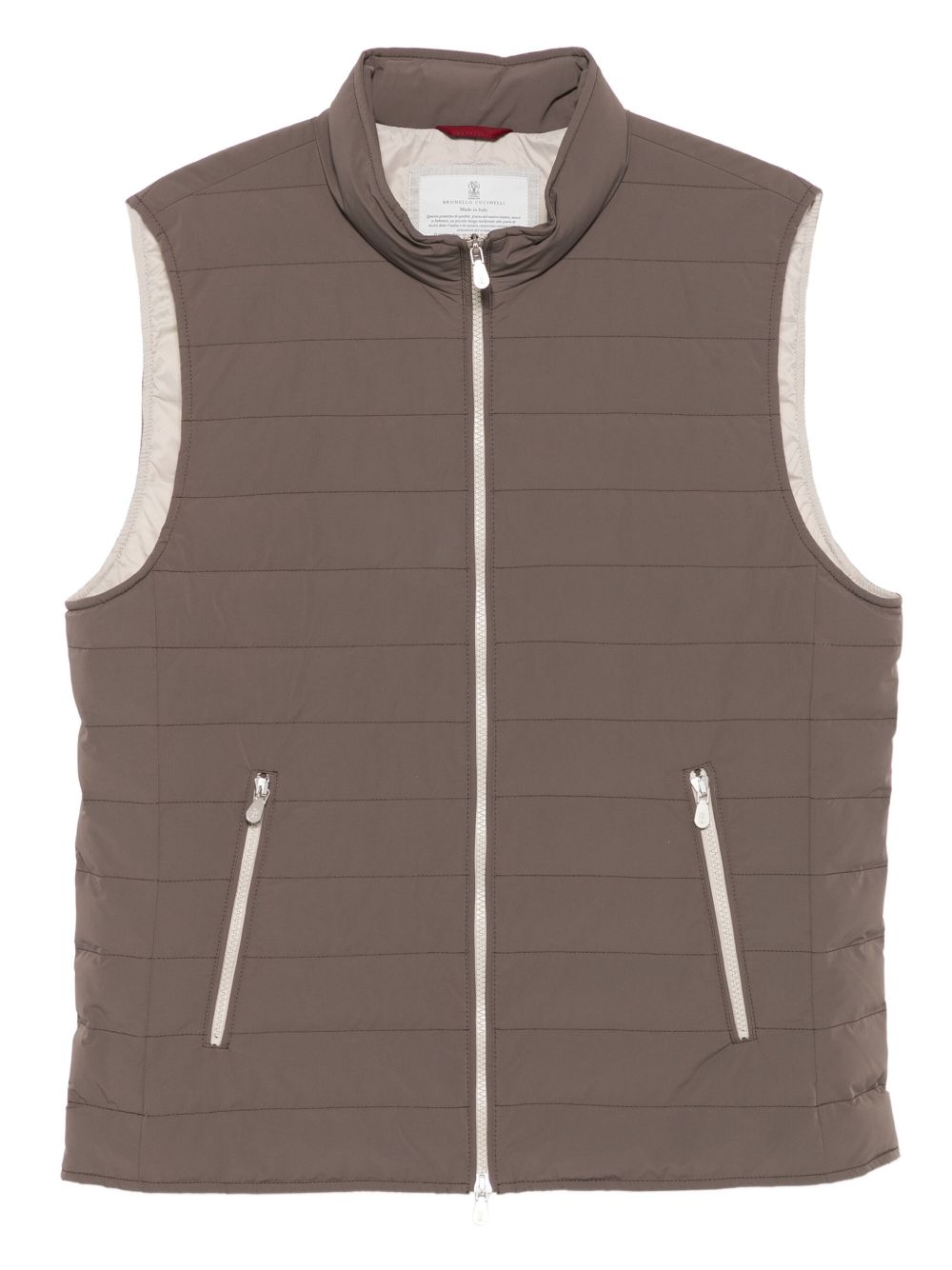 Brunello Cucinelli Quilted zip-front vest