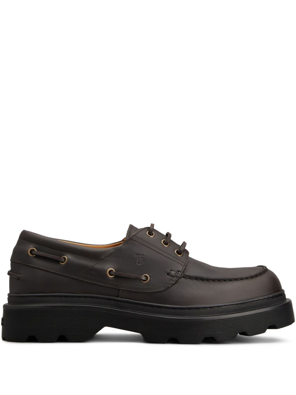 Tod's leather boat shoes