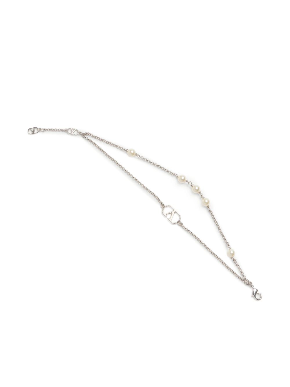 Valentino Garavani VLogo bracelet with swarowski pearls