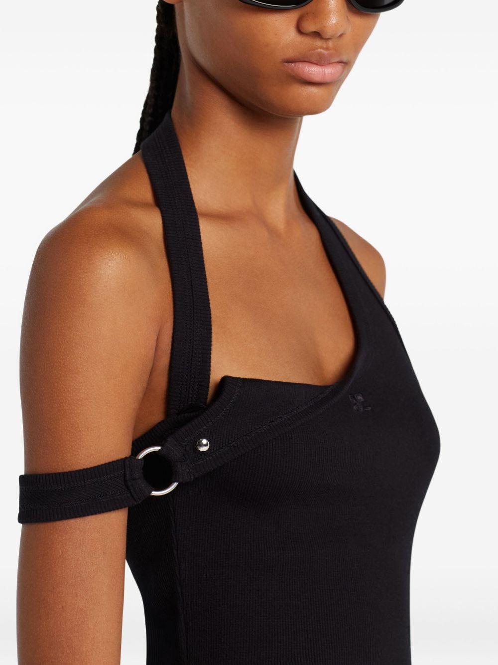Courreges Pre CourrÃ¨ges 90's Buckle Tank Top