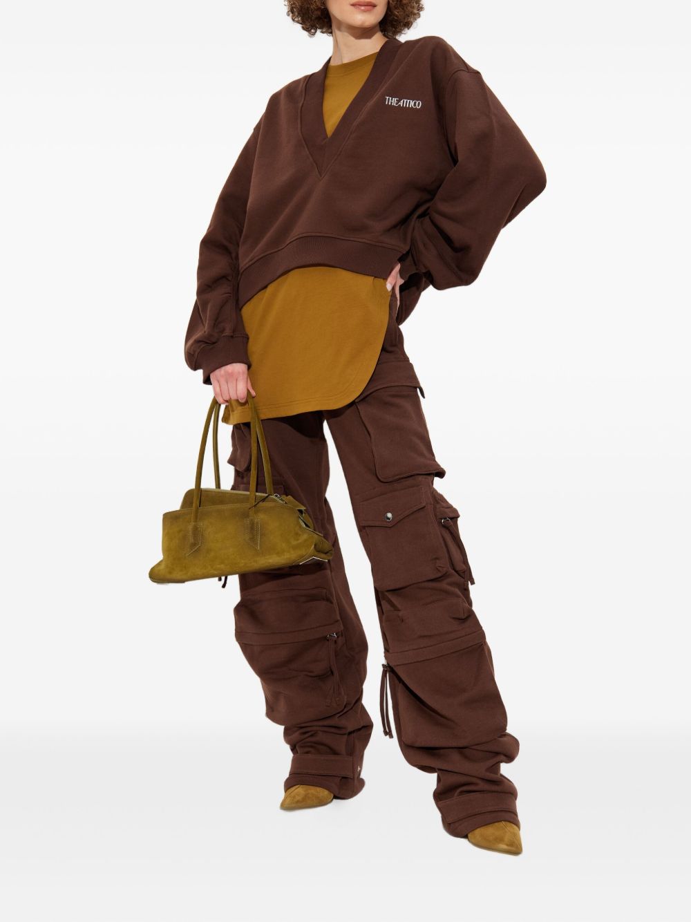 The Attico Sweaters Brown