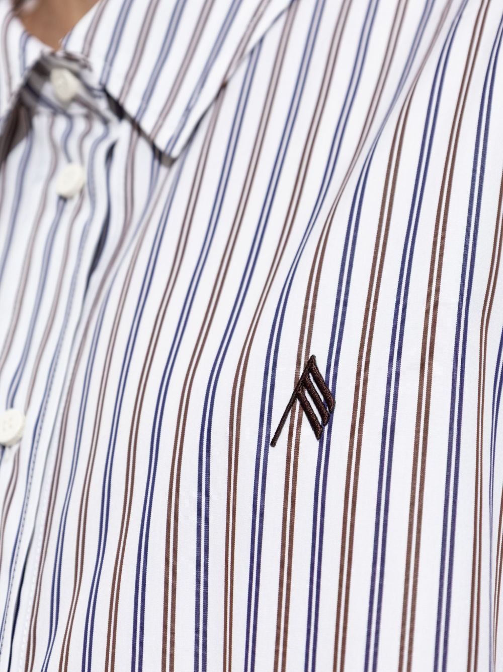 The Attico Striped cotton shirt