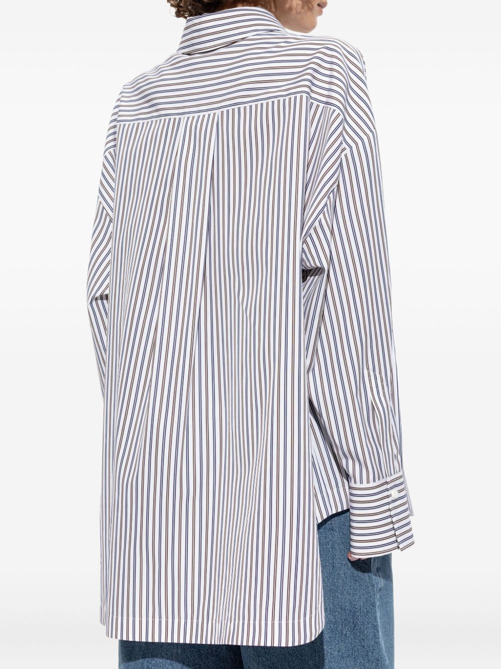 The Attico Striped cotton shirt
