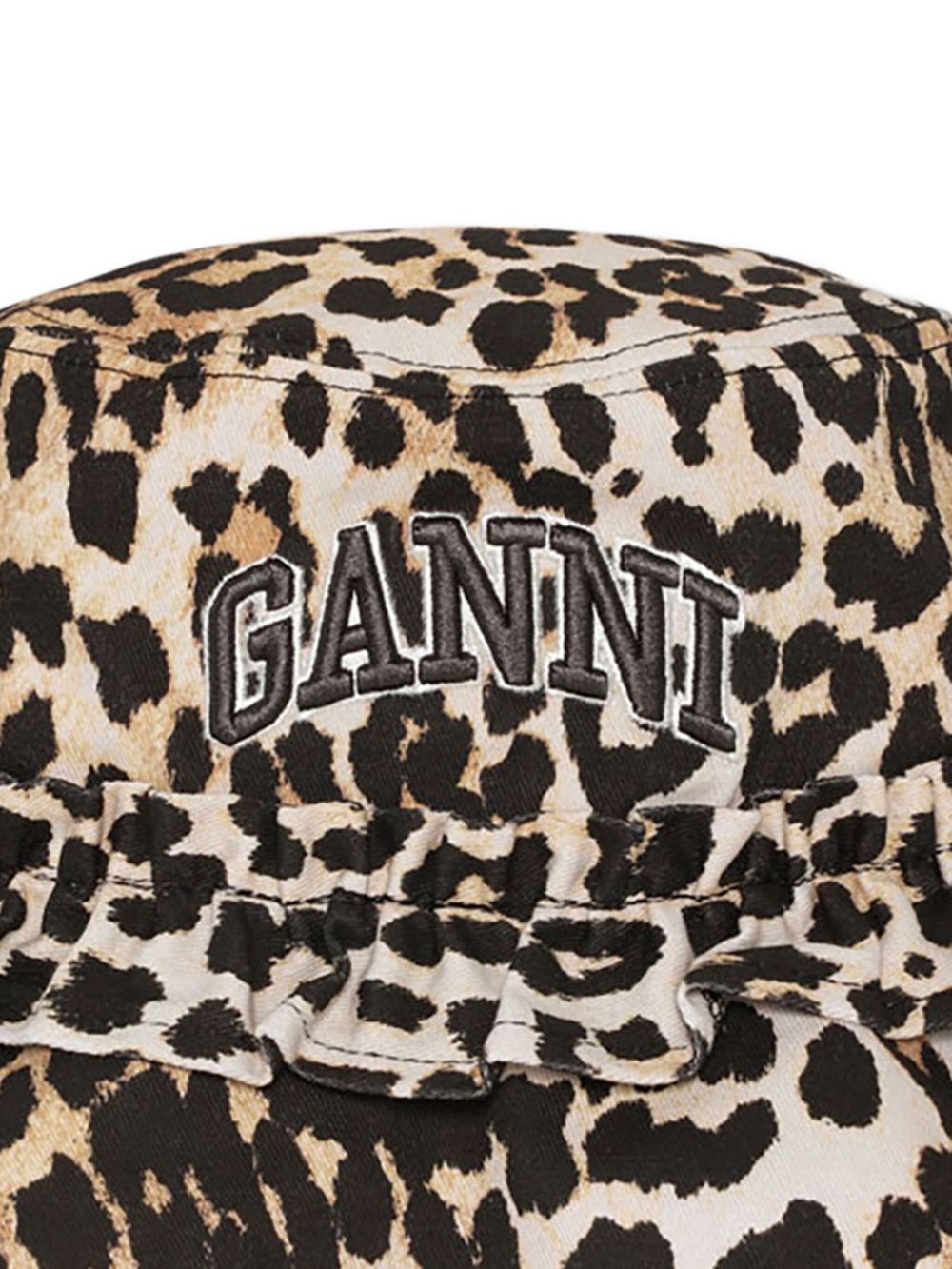 Ganni logo-embroidered Bucket Hat