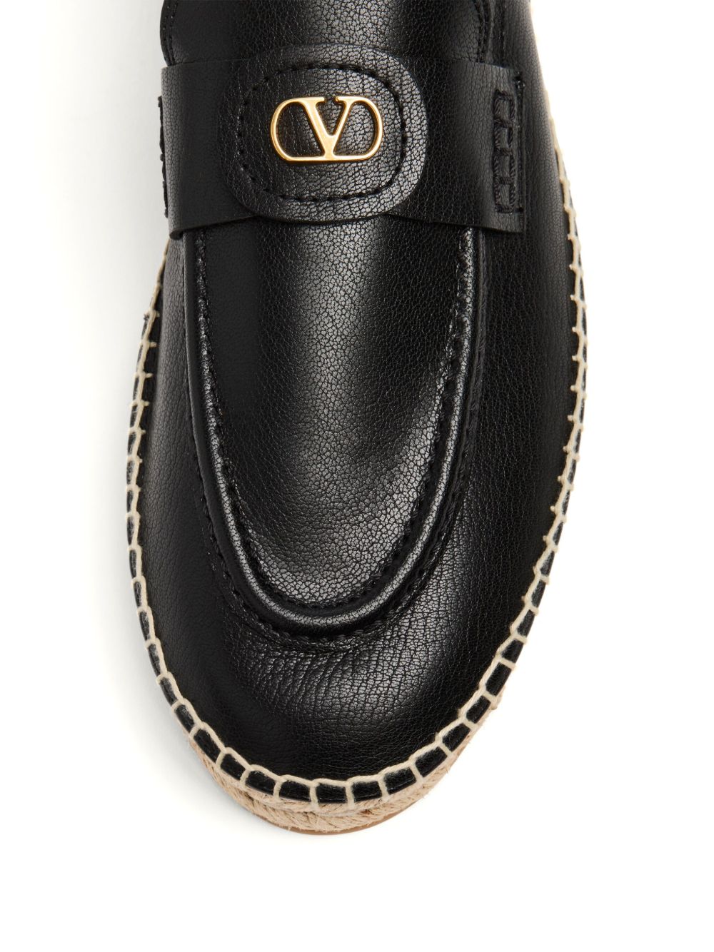 Valentino Garavani Vlogo Signature Calfskin Moccasin
