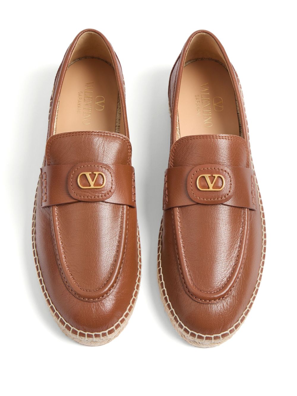 Valentino Garavani Vlogo Signature Calfskin Moccasin