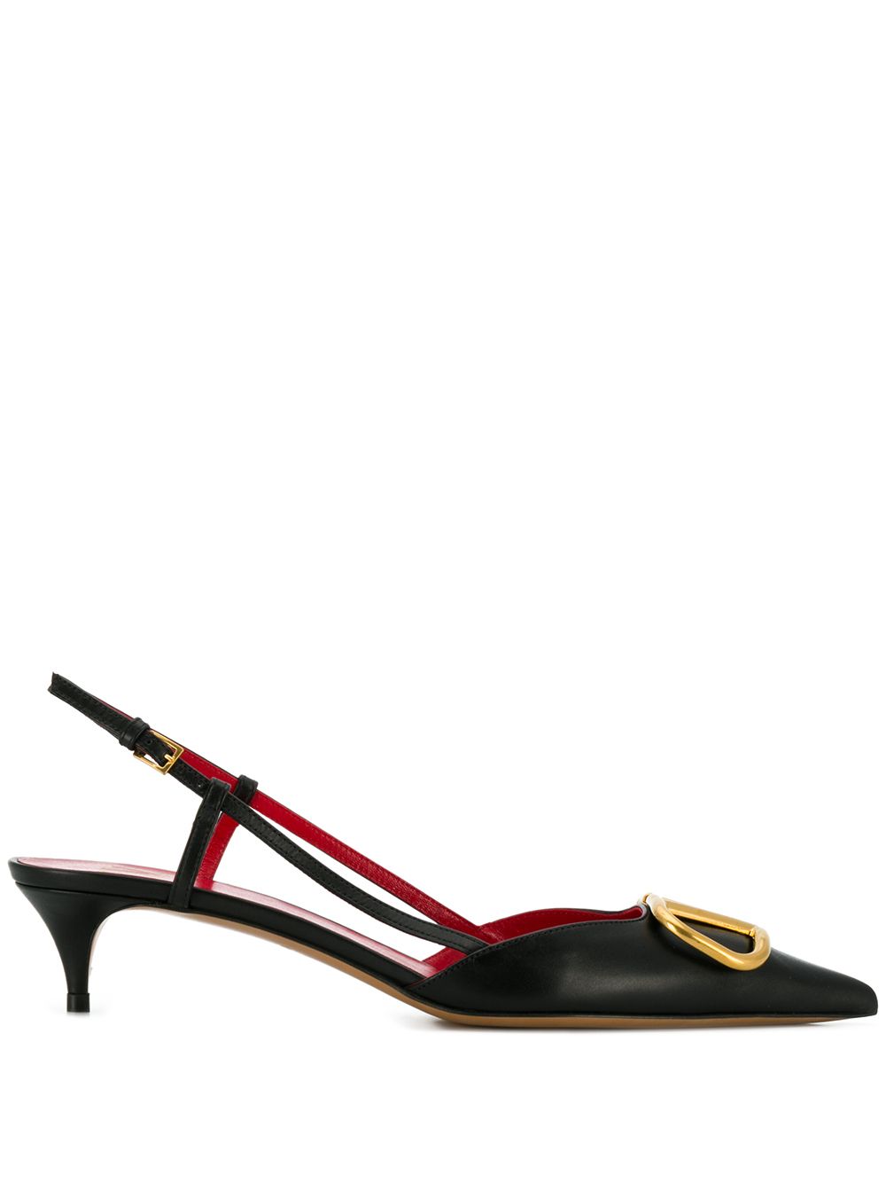 Valentino Garavani Vlogo Signature Slingback Décolleté In Calfskin 40mm