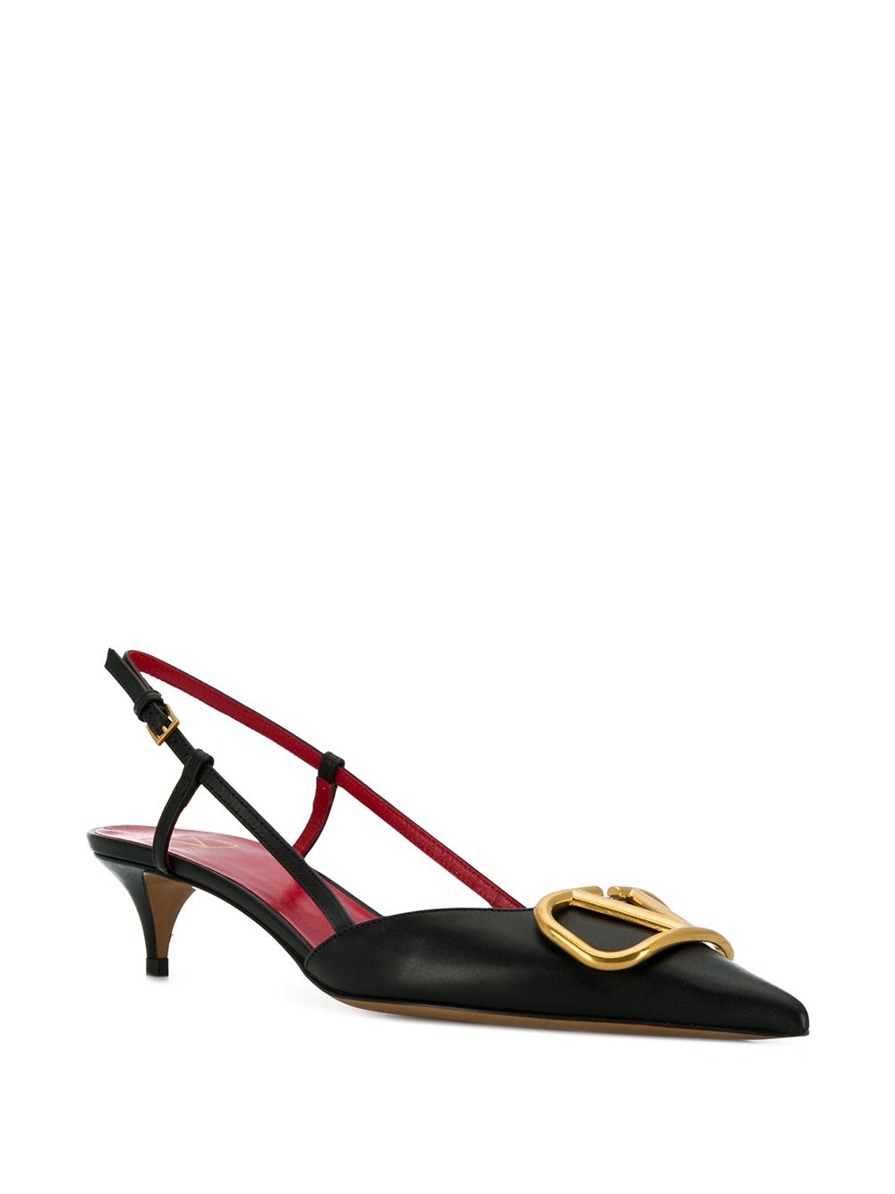Valentino Garavani Vlogo Signature Slingback Décolleté In Calfskin 40mm