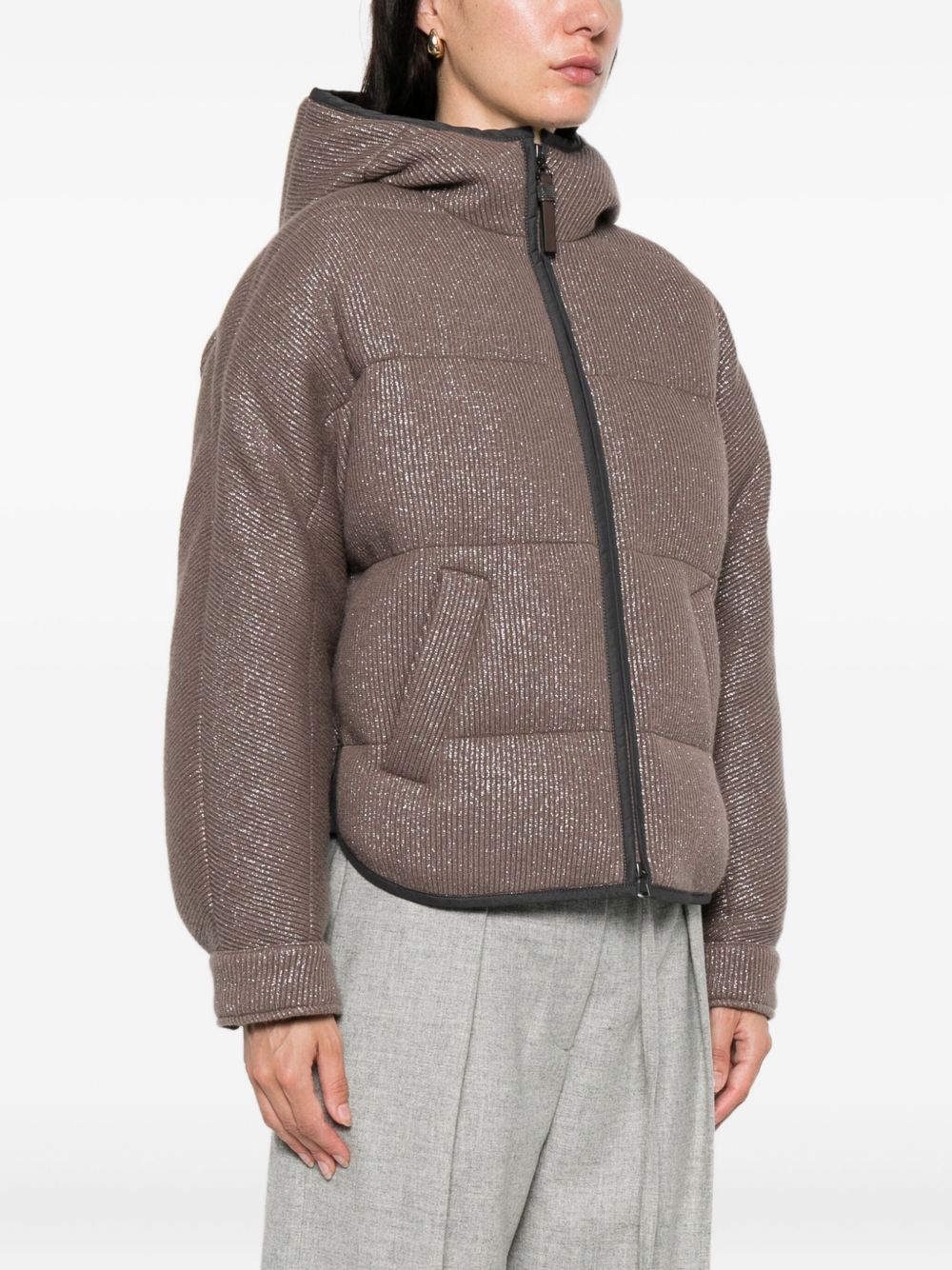 Brunello Cucinelli Quilted lurex jacket