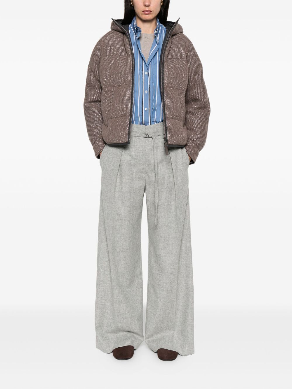 Brunello Cucinelli Quilted lurex jacket