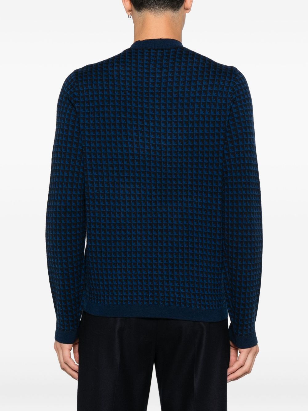 Emporio Armani Houndstooth wool sweater