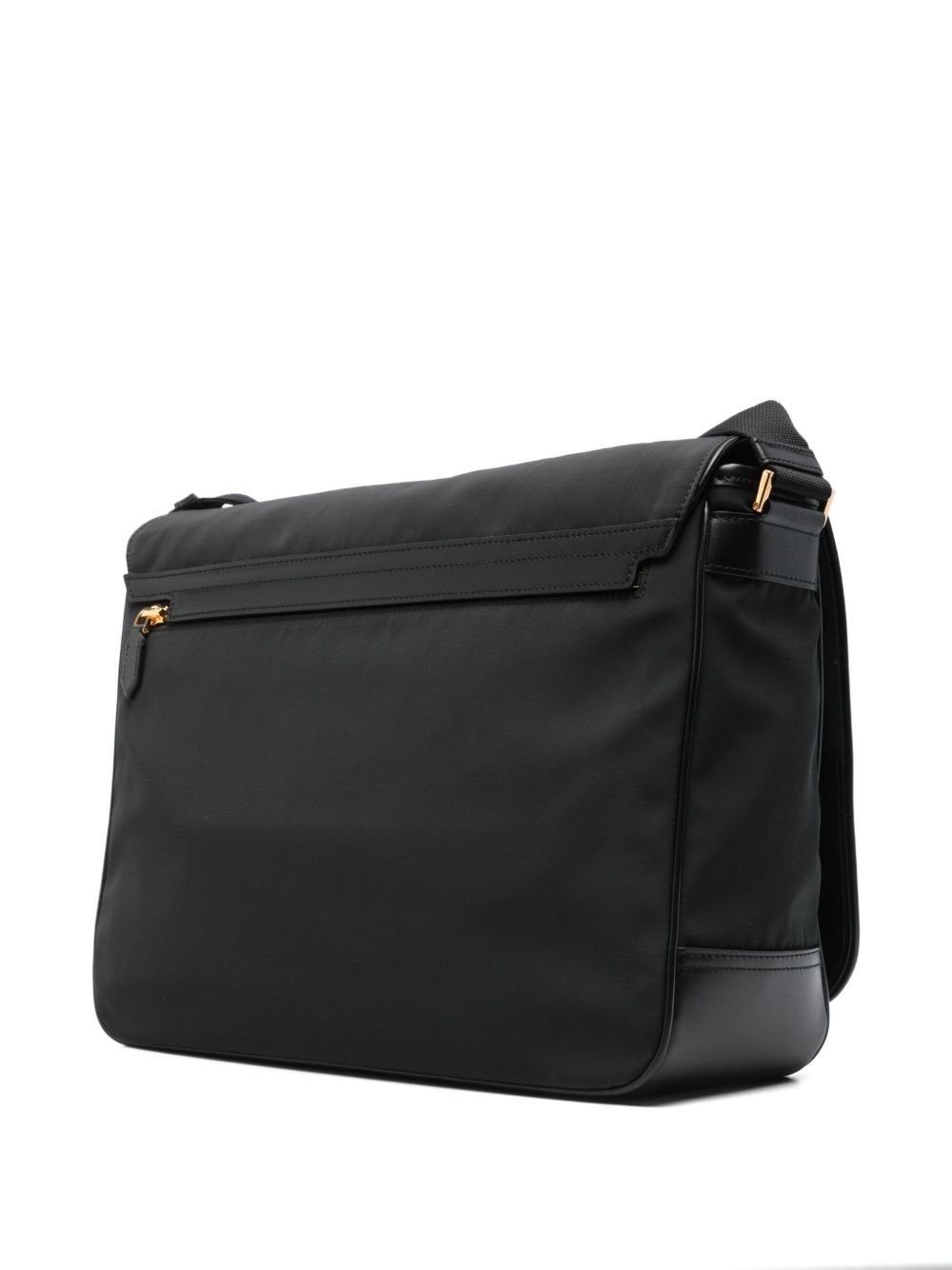 Tom Ford leather-trimmed nylon messenger bag