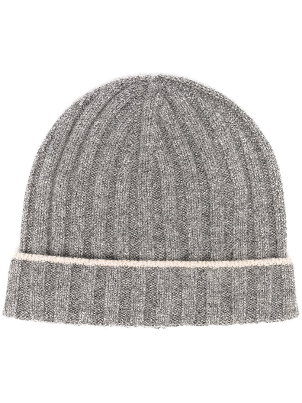 Brunello Cucinelli Cashmere two-tone beanie
