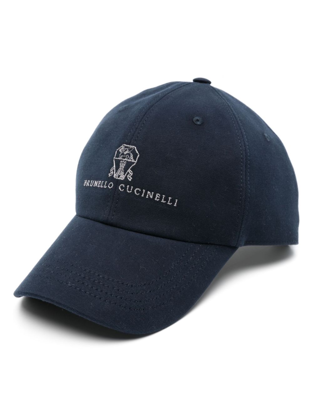 Brunello Cucinelli Suede baseball cap with embroidered logo