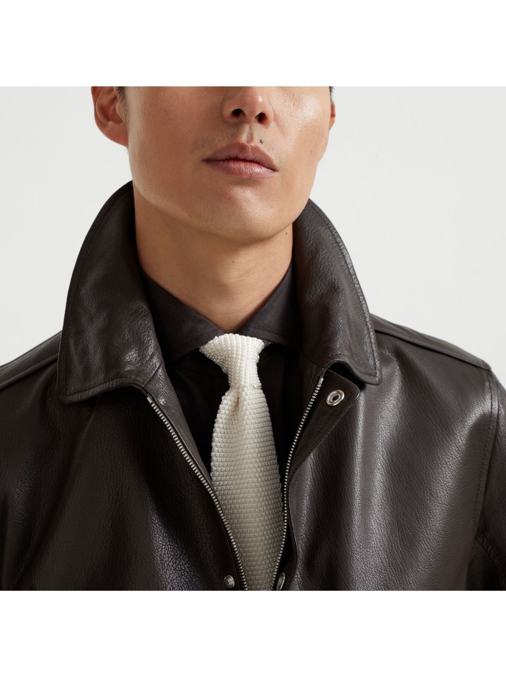 Brunello Cucinelli knitted silk tie