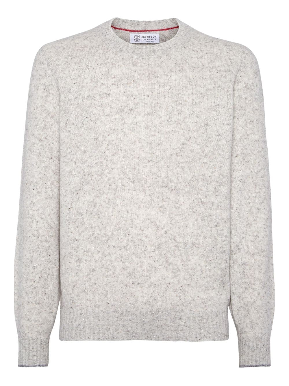Brunello Cucinelli Flecked alpaca, wool, silk and cotton sweater