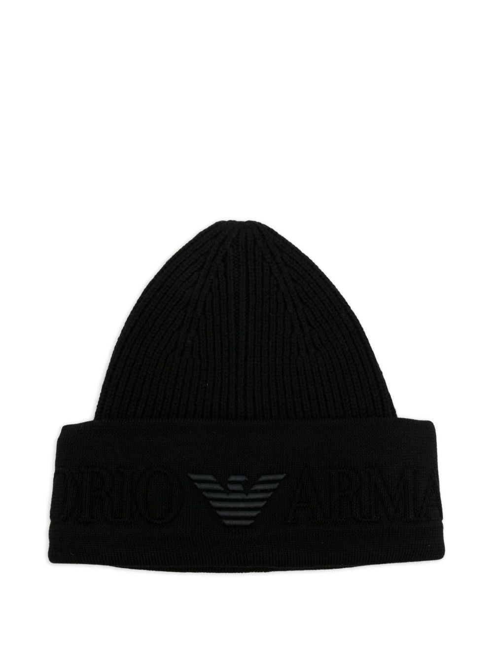 Emporio Armani Logo wool beanie