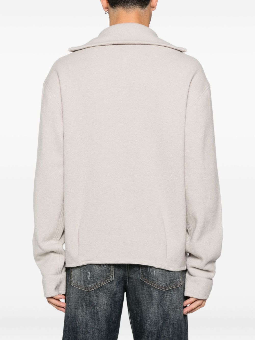 Emporio Armani Half-zip wool sweater