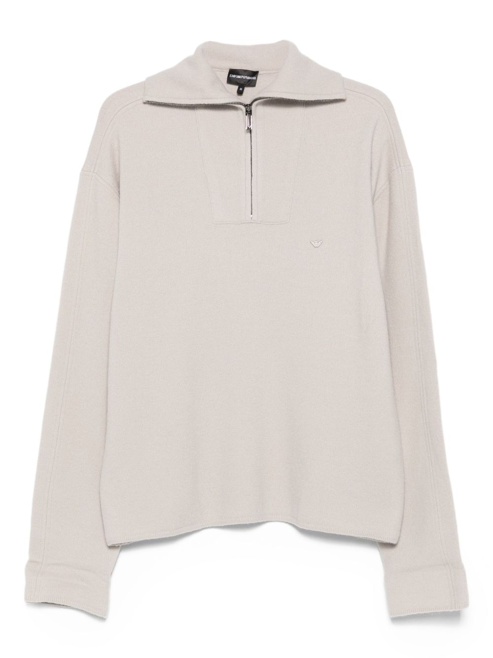 Emporio Armani Half-zip wool sweater