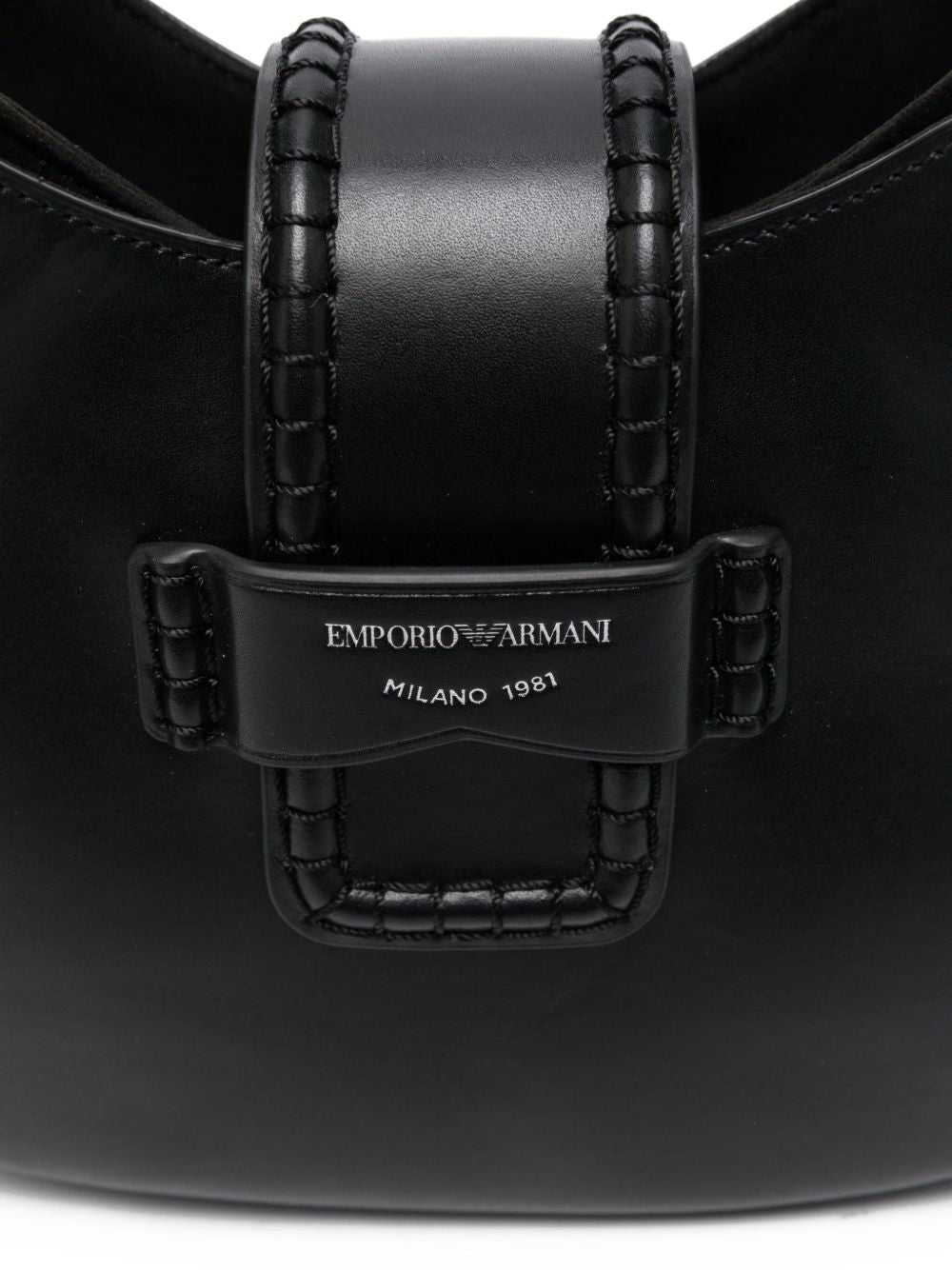Emporio Armani braided-detail tote bag