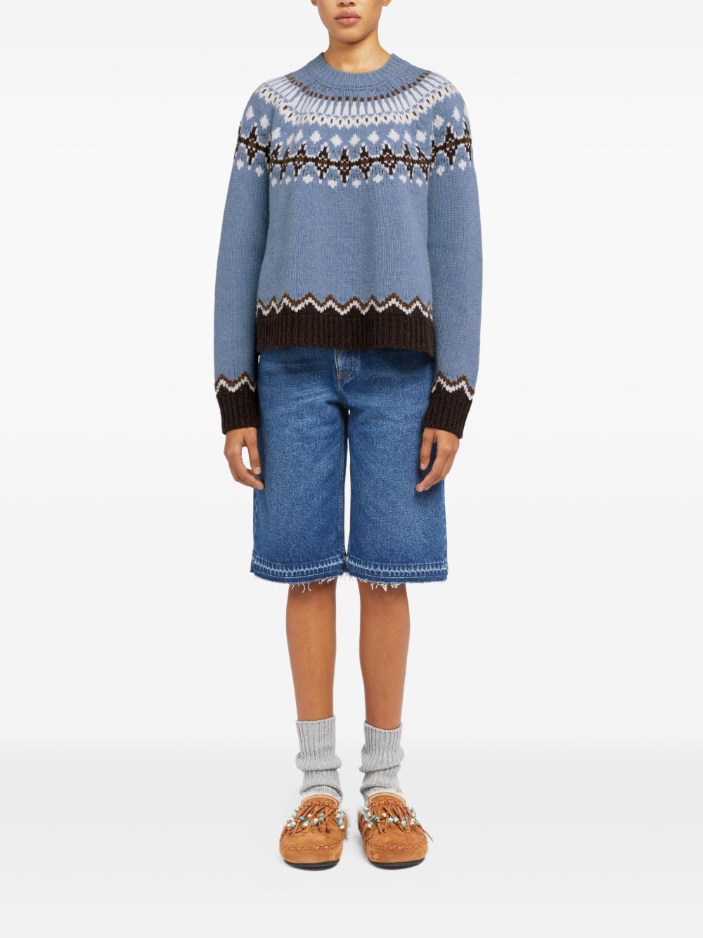 Alanui Sweaters Clear Blue