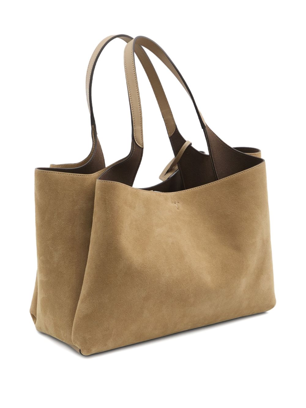 Tod's Logo-charm suede tote bag