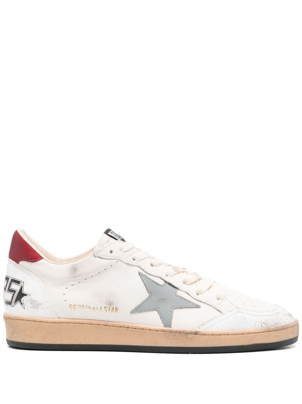 Golden Goose Ball Star LTD in nappa with laminated leather star and suede heel tab