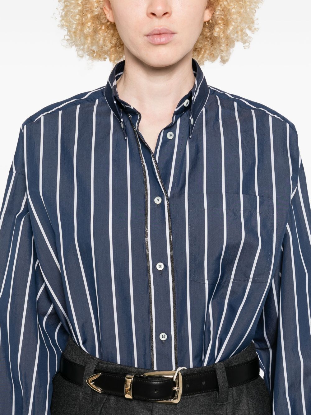 Brunello Cucinelli Striped button-down shirt