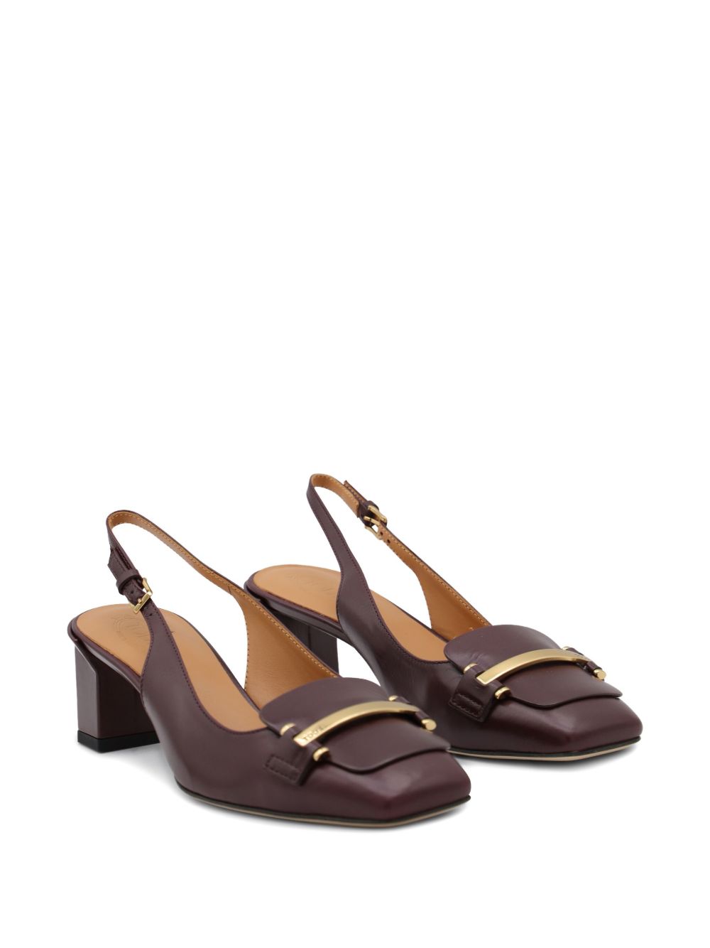 Tod's Barretta 40 leather slingback pumps