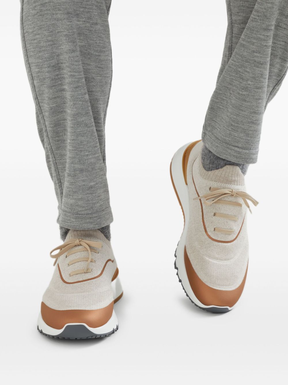 Brunello Cucinelli Techno cotton knit runners