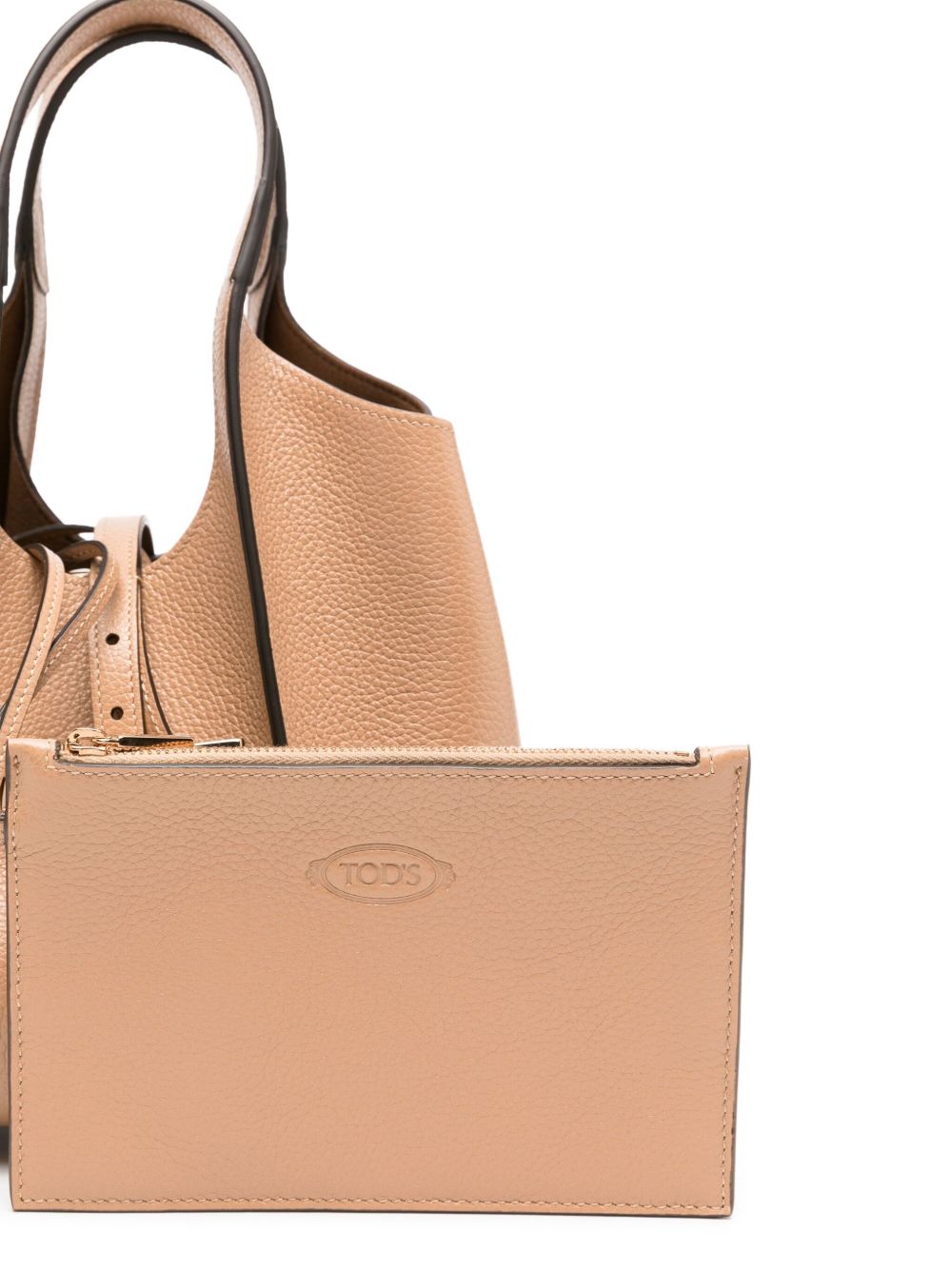 Tod's T Timeless Mini Leather Shopping Bag