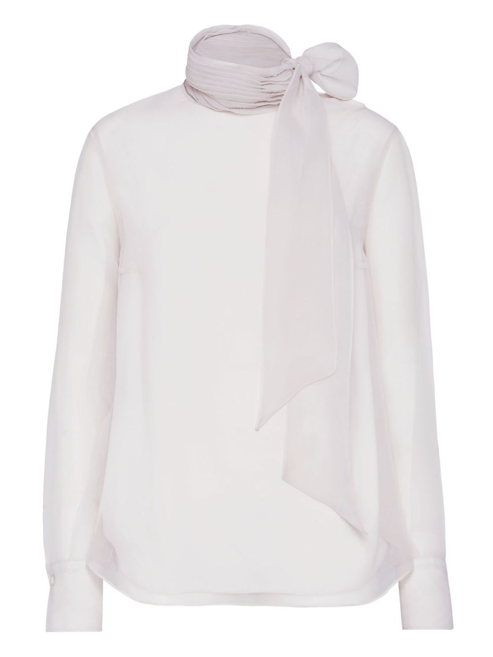 Brunello Cucinelli Pussybow silk blouse