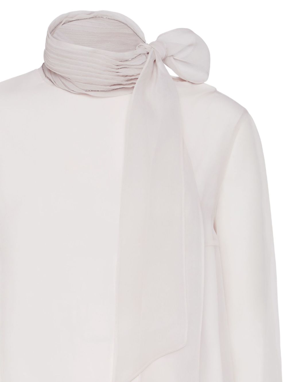 Brunello Cucinelli Pussybow silk blouse